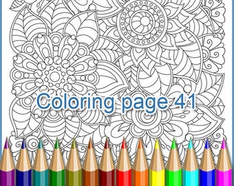 Coloring page 41 for adult. Zentangle (zendoodle) coloring antistress, a translucent template to draw a zentangle art yourself.