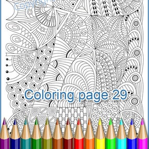 Malseite 29 für Erwachsene. Zentangle Coloring Antistress, eine durchscheinende Vorlage zum Selbstzeichnen einer Zentangle-Kunst, PDF.