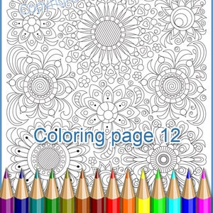 Coloring page 12 for adult. Zentangle coloring antistress, a translucent template to draw a zentangle art yourself, PDF.
