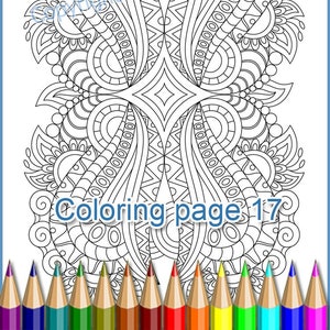 Malseite 17 für Erwachsene. Zentangle Coloring Antistress, eine durchscheinende Vorlage, um selbst eine Zentangle-Kunst zu zeichnen.