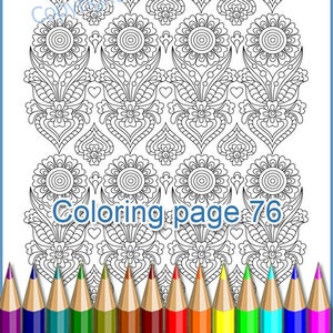 Coloring page 76 for adult. PDF, JPEG, a translucent template to draw a zentangle art yourself. Zentangle coloring antistress.
