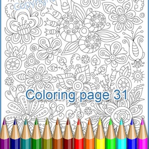 Coloring page 31 for adult. Zentangle (zendoodle) coloring antistress, a translucent template to draw a zentangle art yourself.