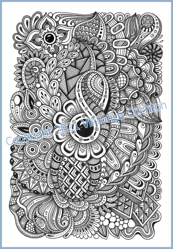 Zentangle, wall art, circles, pattern | Greeting Card