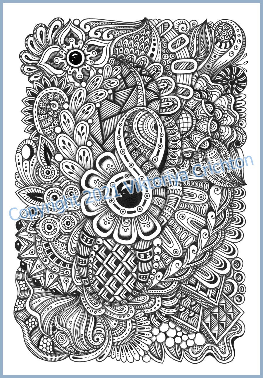 Loisirs créatifs adulte - marque-page en zentangle  Zentangle patterns,  Zen doodle patterns, Zentangle art