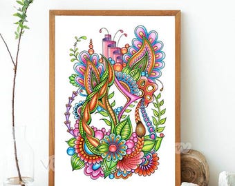 アート・デザイン・音楽 FLOWERS Artworks Couleur Flower Sparkles– Takaoka Art