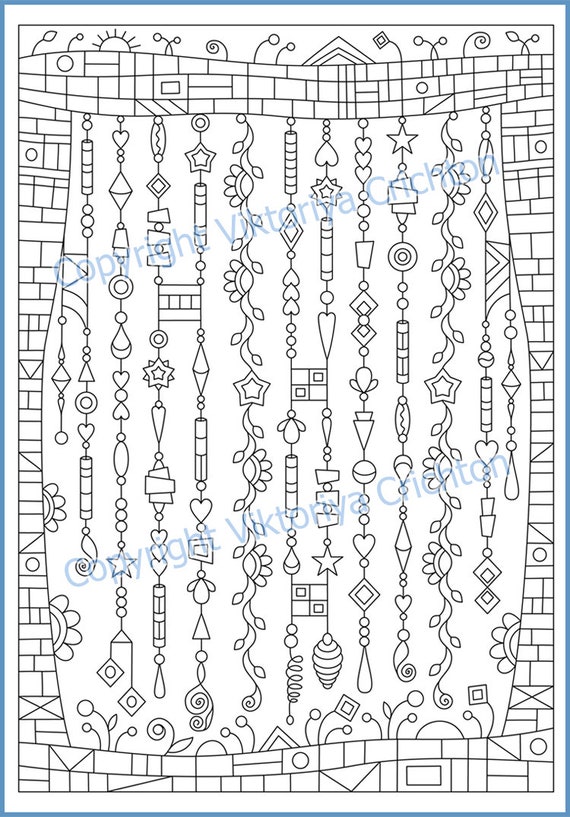 Coloring Page 51, Zen Dangles, Doodle Zenspirations, Zendoodle