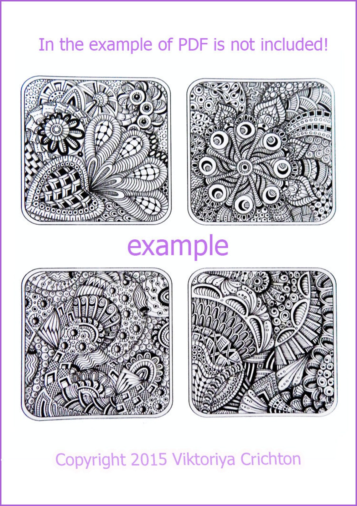 Strings for drawing zentangles. Tangle pattern printable Etsy