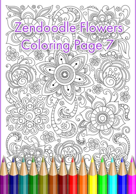 Coloring Page PDF Adults And Children Printable Doodle