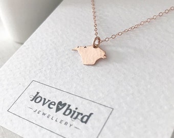 Isle of Wight Necklace in Rose Gold