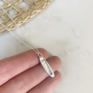 SUP | Paddleboard Necklace in Silver
