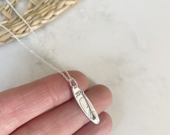 SUP | Paddleboard Necklace in Silver