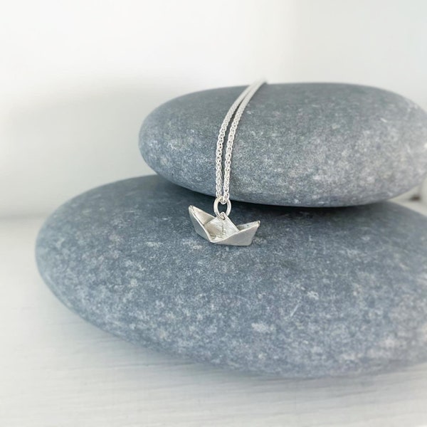 BATEAU ORIGAMI | Collier en argent