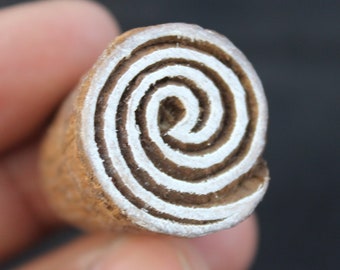 Timbro con stampa a blocchi celtici, timbro con stampa a blocchi indiani, timbro con stampa a blocchi a spirale, timbro in legno intagliato a mano per la stampa, timbro circolare per la fabbricazione del sapone