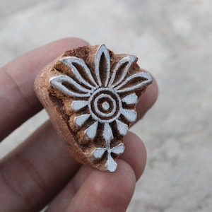 Floral Block Print Stempel schnitzen Textil Block zum Drucken schnitzen Block Print Stempel Blume Stoff Block Print Stempel keltische Seifenherstellung Stempel