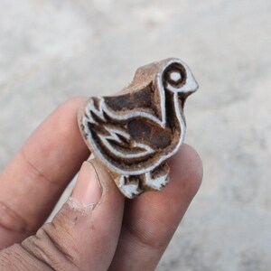 Duck Print Stamp Bird Block Print Stamp Block Carve Block Fabric Stamp Indian Textile Block For Printing Kids Soap Stamp Aquatic Textile