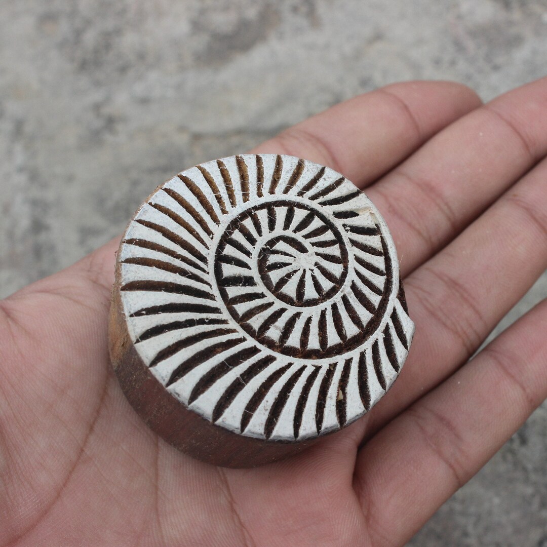 Stamp Using Shell Handmade Sea Shell Hand Carved Stamps-shell Crafts Wooden Stamps for ...