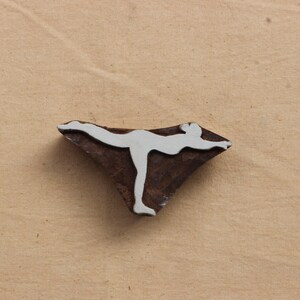 Women Yoga Pose Traditional Indian Wood Stamps for Textile Printing | Hand Carved and Personalized | Perfect form of art and collectibles