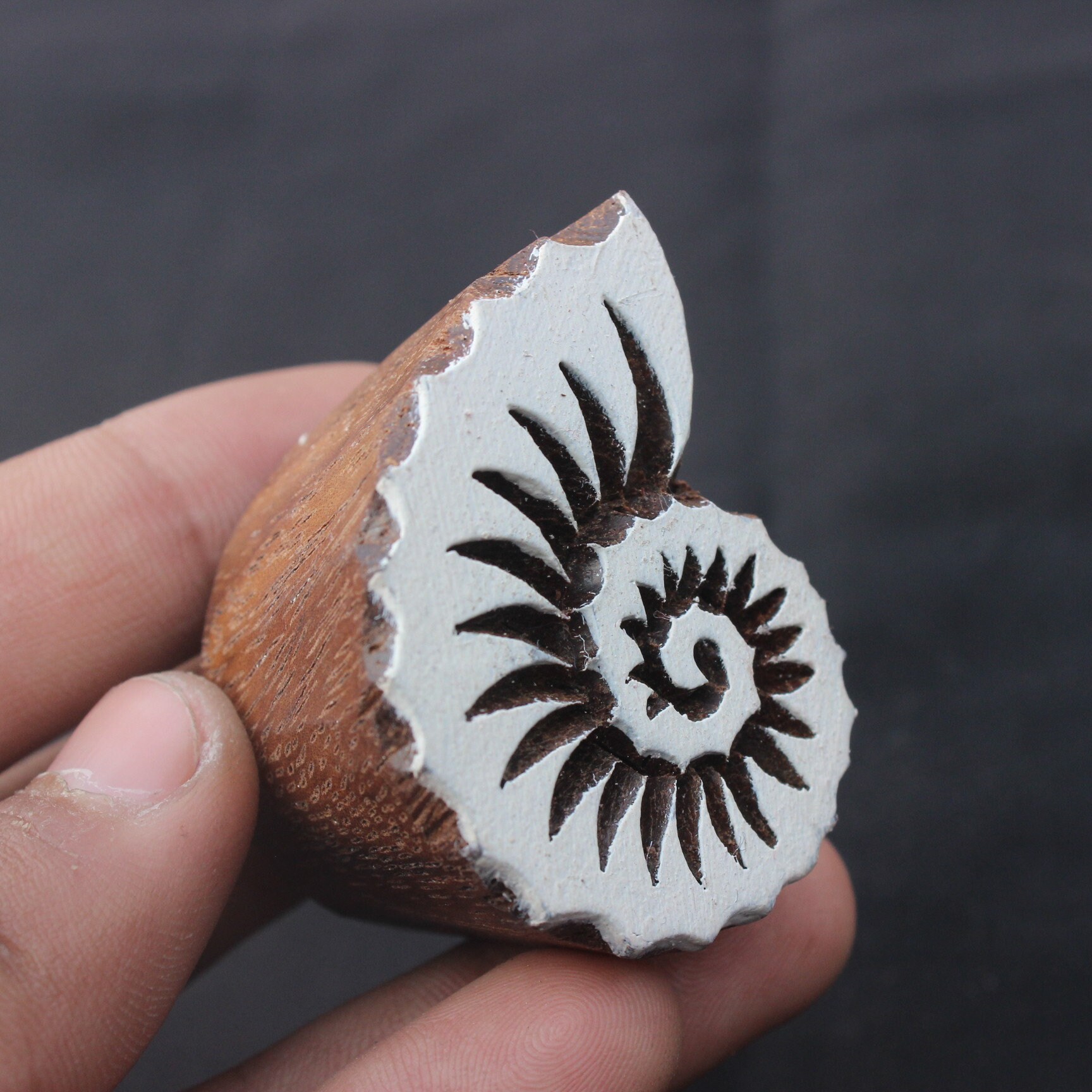 Shell Fabric Stamp Sea Theme Stamp Indian Wooden Stamp for Printing ...