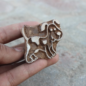Hund Block Print Stempel schnitzen Stoff Block Stempel Doggy Block Print Stempel schnitzen Textildruck Block für den Druck Welpen Seife Herstellung Stempel