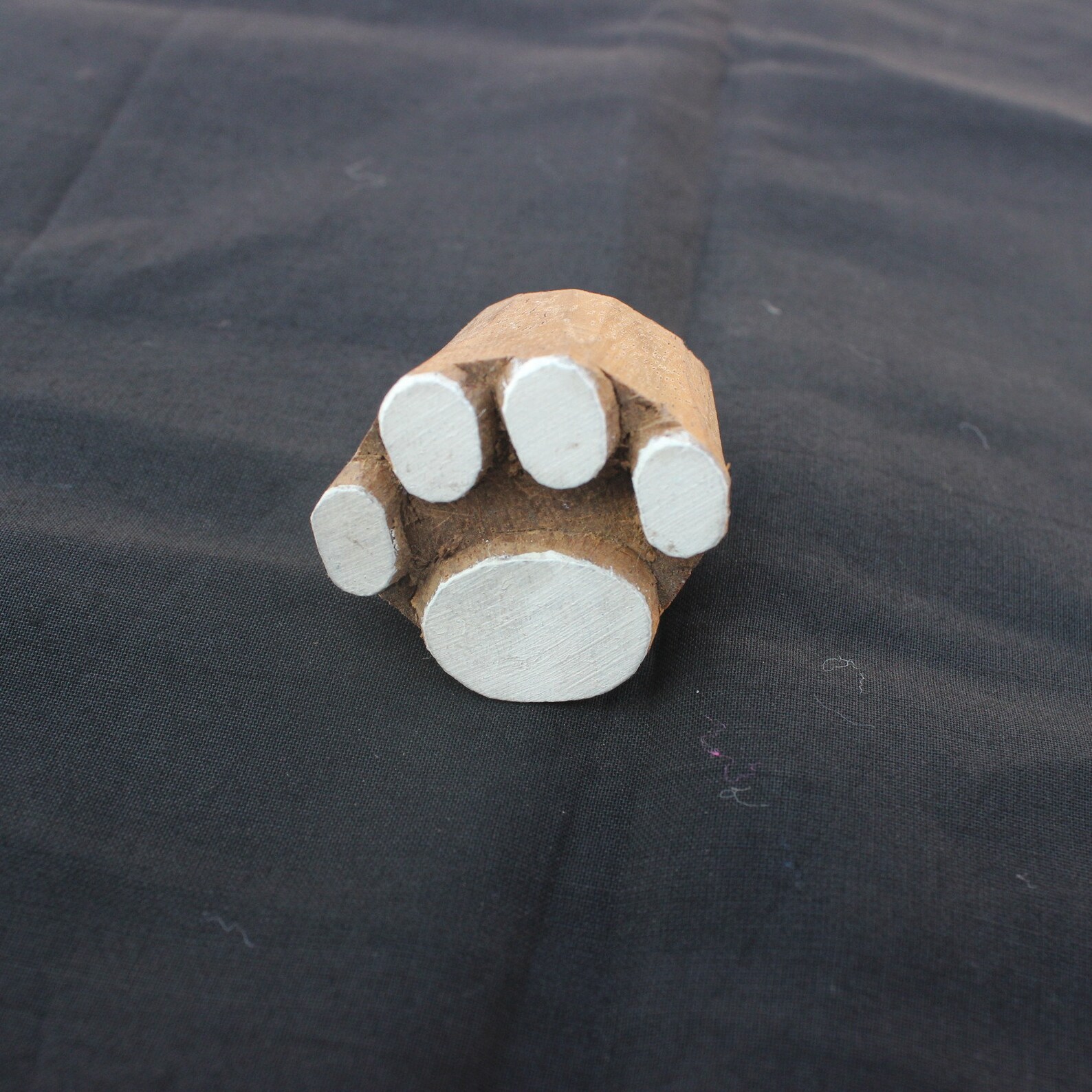 Footprint Wood Block Print Stamp Hand Carved Wooden Stamp Kids Etsy