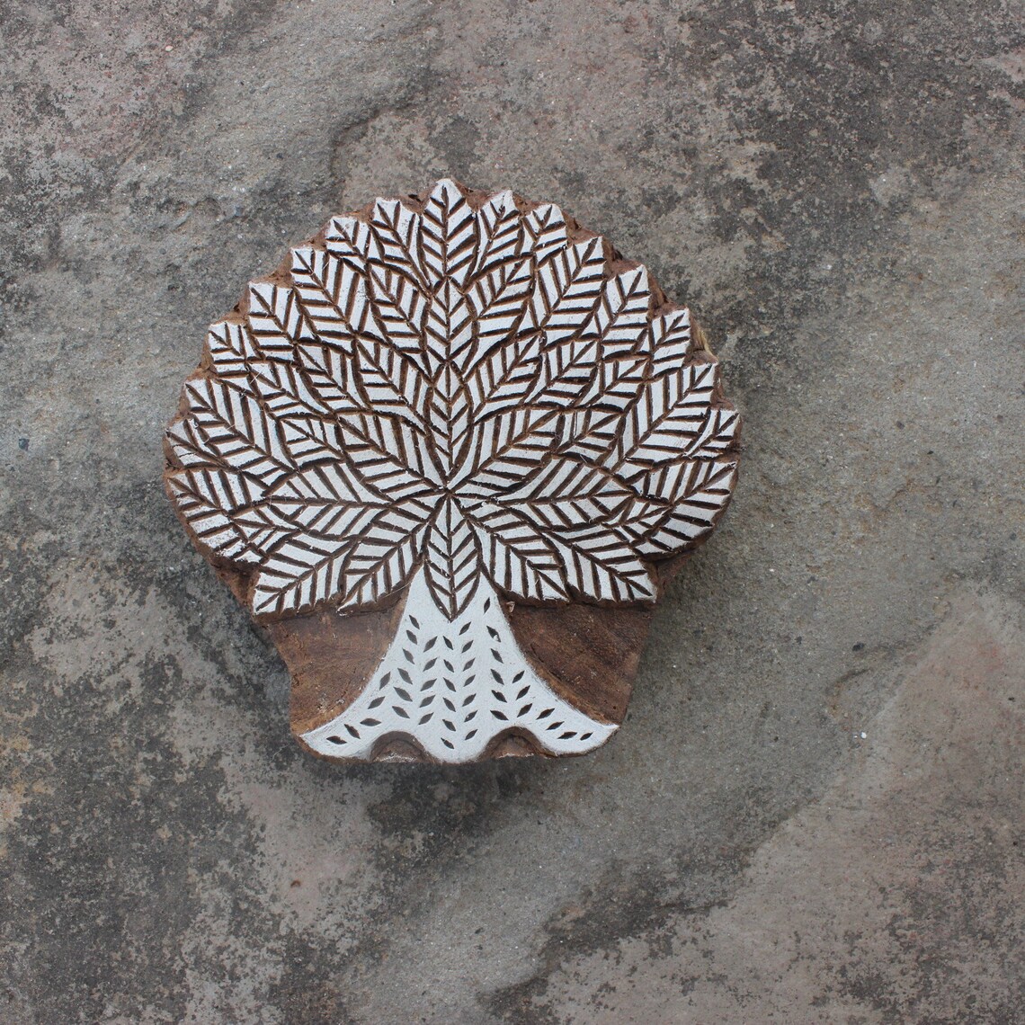 Tree Of Life Block Print Stamp Hand Carved Wooden Block Stamp Etsy