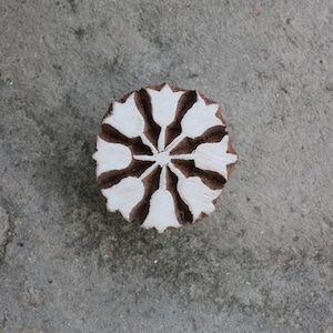 Tampon bois fleur indien tampon bois tampon floral tampon bois sculpté à la main pour impression mandala tampon de savon mariage artisanat en bois