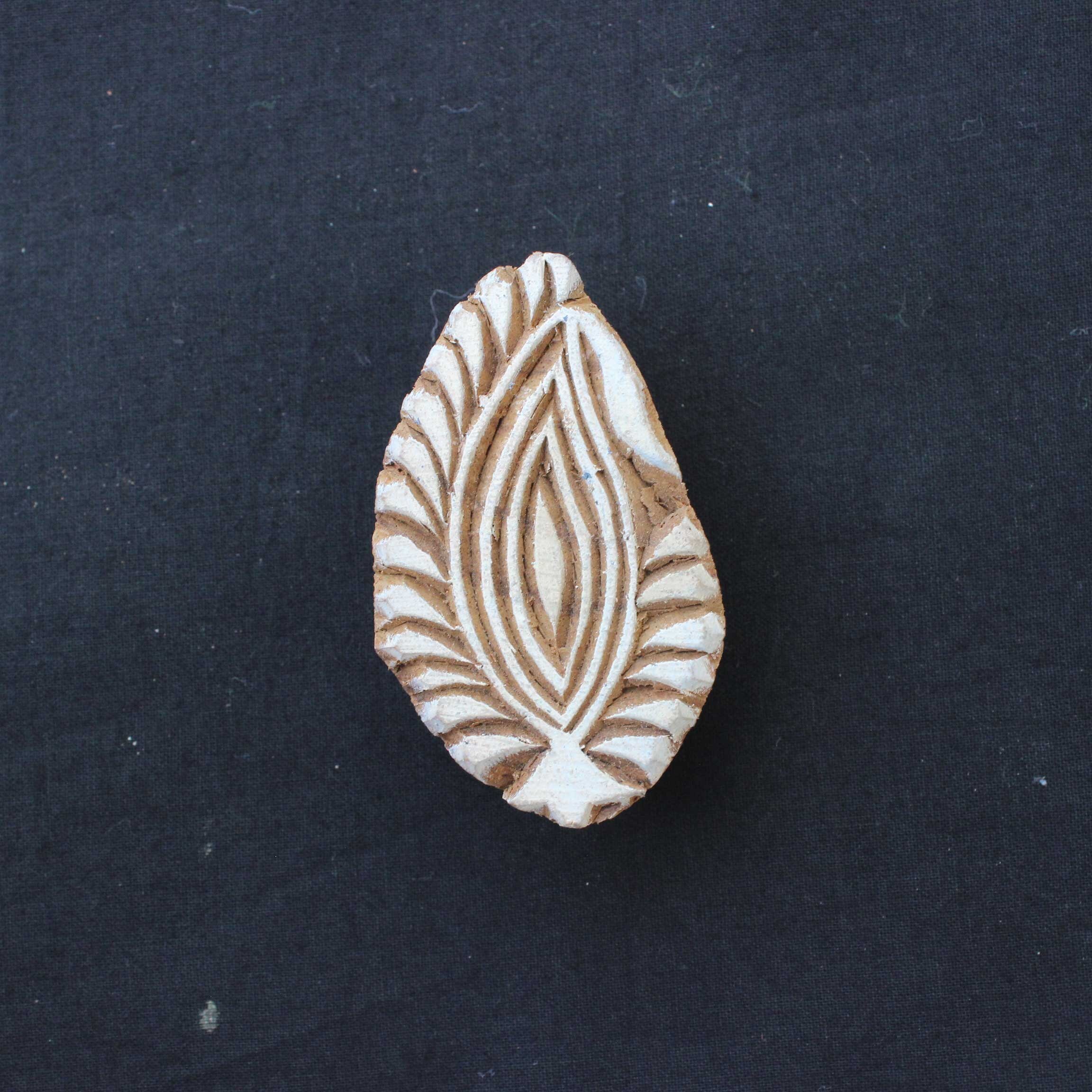 Paisley Block Print Stamp Hand Carved Fabric Stamp Petal Block Etsy UK