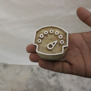 Geschwindigkeitsmesser Stoffdruckstempel Schnitzdruckstempel Indischer Stoffdruckstempel Indischer Textilblock Zum Drucken Handgeschnitzter Seifenherstellungsstempel