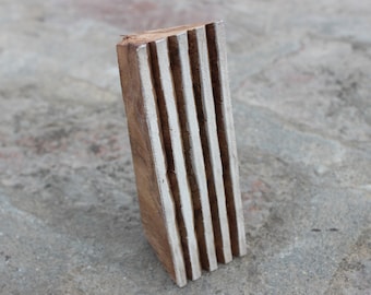 Striped Border Block Print Stamp Line Border Print Stamp Hand Carved Wooden Stamp Hand Carved Stamp Textile Printing Block Geometric Border
