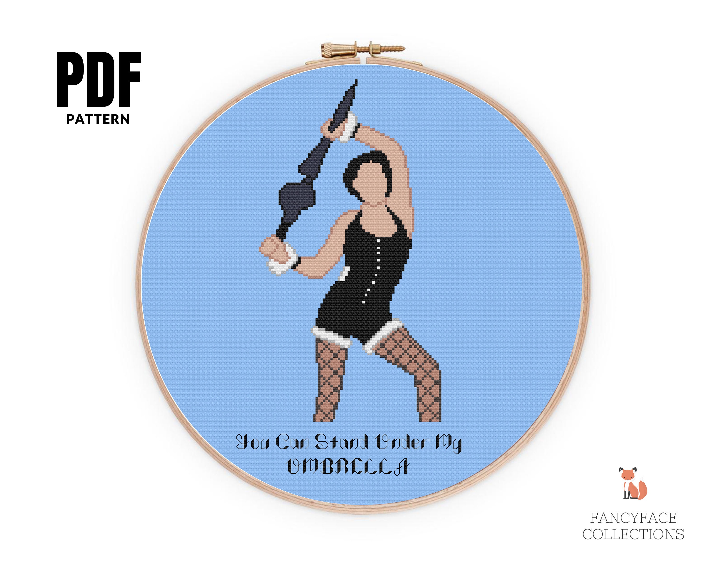 Tom Holland Umbrella Lip Sync Battle Cross Stitch Pattern PDF Etsy