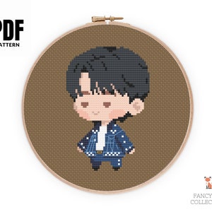 Patrón de punto de cruz "ITS Jimin Like Crazy" en PDF