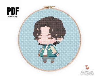 BTS In The Seom Agust D Haegeum Cross Stitch Pattern PDF, Min Yoongi, Suga, D-Day