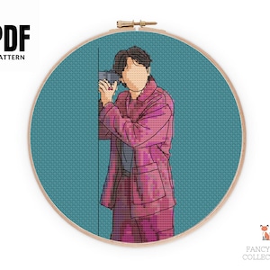 BTS Jungkook Left and Right Cross Stitch Pattern PDF