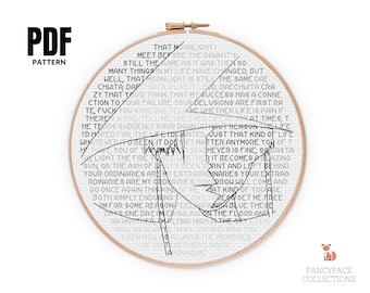 Agust D D-2 Lyrics Cross Stitch Pattern PDF Daechwita