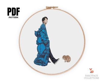 Jin Kim Seokjin V0GUE Korea Cross Stitch Pattern PDF