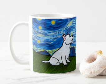 Westie West Highland Terrier Coffee Mug - Westie Starry Baroo Night Cup