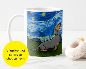 Dachshund Coffee Mug - Dachshund Starry Baroo Cup