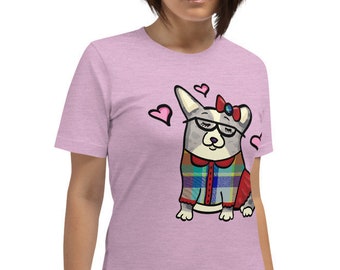 Merle Corgi Short-Sleeve Unisex T-Shirt - Corgeek girl