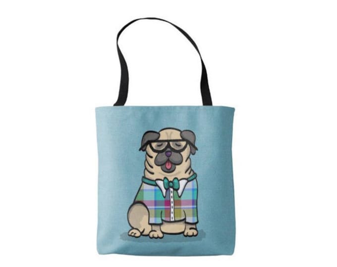 Pug Tote Bag - Pug Lover Gift