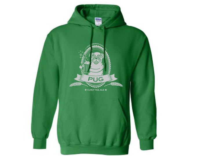 Pug Beer Hoodie Sweatshirt