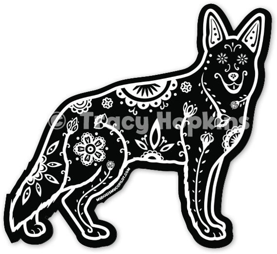 german shepherd skull