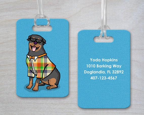 Rottweiler Luggage Tag
