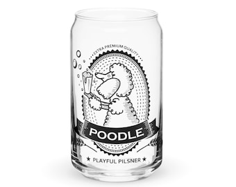 Standard Poodle - Poodle Pint Glass - Hand Wash Only