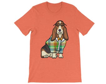 Basset Hound Shirt - Unisex - 16 Shirt Color Choices