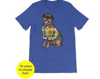 Unisex Rottweiler Short Sleeve Shirt - Rottweiler Shirt - Rottweiler Gift - Rottweiler T Shirt