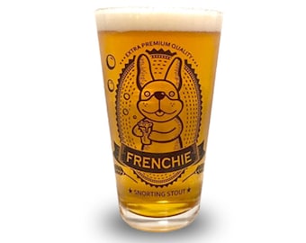 French Bulldog Pint Glass - Snorting Stout