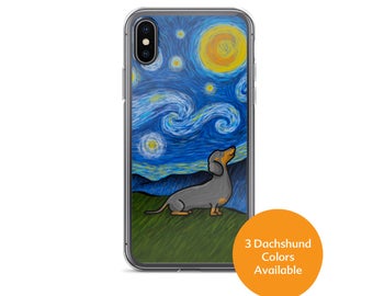 Dachshund Phone Case - Starry Baroo - Three Color choices - iPhone and Galaxy