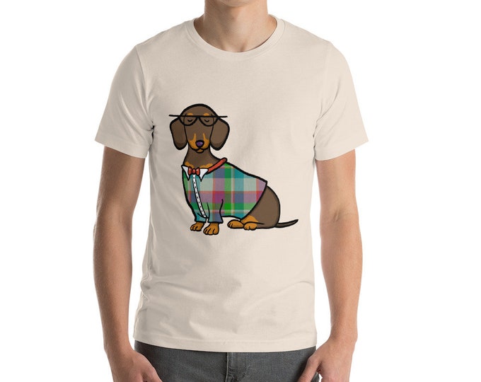Chocolate Dachshund Short-Sleeve Unisex T-Shirt