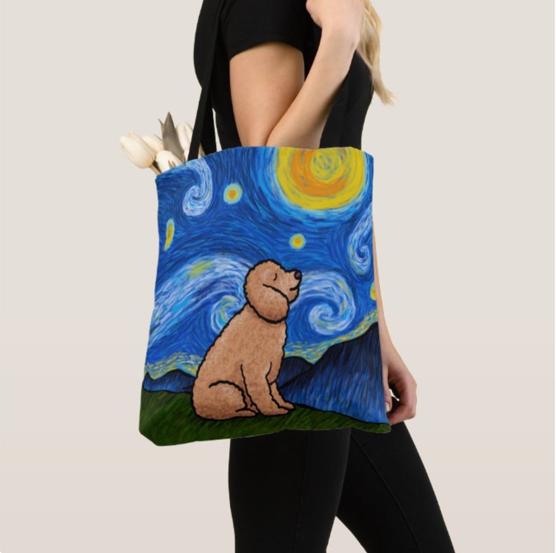 Goldendoodle Foldable Tote Bag - Waterproof, Zippered, Lightweight - Perfect For Dog Owners