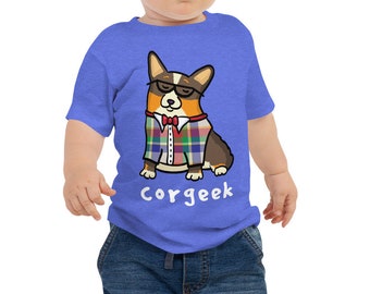 Corgeek Black Tri Corgi - Baby Jersey Short Sleeve Tee